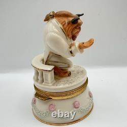 Lenox Disney Beauty & The Beast Beast & Belle Treasure Boxes/Trinket Boxes