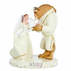 Lenox Disney Beauty & The Beast Wedding Cake Topper Princess Belle's Dreams NEW