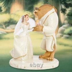 Lenox Disney Beauty & The Beast Wedding Cake Topper Princess Belle's Dreams NEW