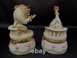 Lenox Disney Beauty and Beast Trinket Box SET Jewelry Holder (Mint in Box)