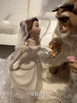 Lenox Disney Beauty and The Beast Belle's Wedding Dreams Cake Topper COA New