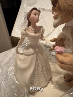 Lenox Disney Beauty and The Beast Belle's Wedding Dreams Cake Topper COA New