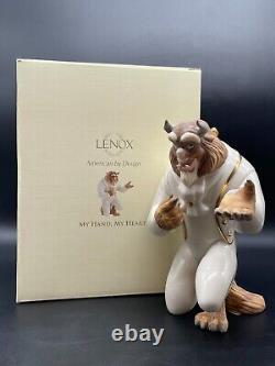 Lenox Disney Beauty and The Beast Figurines Belle My Hand My Heart Is Yours