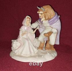 Lenox Disney Beauty and The Beast Loves First Touch Sculpture 24k gold accent