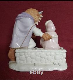 Lenox Disney Beauty and The Beast Loves First Touch Sculpture 24k gold accent