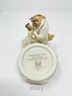Lenox Disney Beauty and the Beast Limited Edition Anniversary Music Box 2001