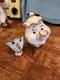 Lenox Disney Beauty and the Beast Mrs. Potts and Chip Porcelain Figurines