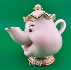 Lenox Disney Beauty and the Beast Mrs. Potts and Chip Porcelain Figurines