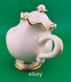 Lenox Disney Beauty and the Beast Mrs. Potts and Chip Porcelain Figurines Lenox Disney Beauty and the Beast Mrs. Potts and Chip Porcelain Figurines