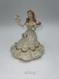 Lenox Disney Belle's Birthday Surprise Beauty and The Beast Figurine 853107 5.5