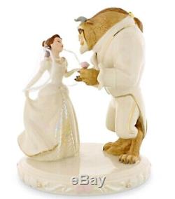 Lenox Disney Belle's Wedding Dreams Cake Topper Figurine Beauty & The Beast New