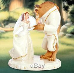Lenox Disney Belle's Wedding Dreams Cake Topper Figurine Beauty & The Beast New