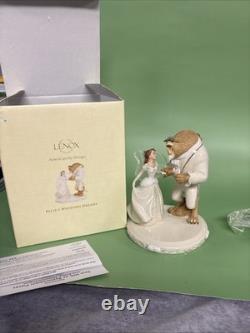 Lenox Disney Belle's Wedding Dreams Figurine Beauty And Beast. READ