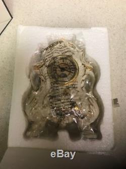 Lenox Disney Cogsworth Clock Figurine Beauty and The Beast Working Time Face NEW