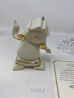 Lenox Disney Cogsworth Right On Time Figurine Beauty & The Beast withBox COA