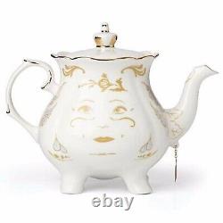 Lenox Disney Mrs Potts & Chip Figurines Beauty and The Beast Teapot Teacup NEW