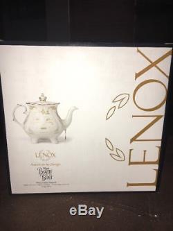 Lenox Disney Mrs Potts Teapot Figurine Beauty and The Beast 2.5 Quart NEW
