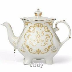 Lenox Disney Mrs Potts Teapot Figurine Beauty and The Beast 2.5 Quart RARE NEW