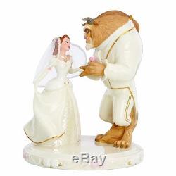 Lenox Disney Princess Belle's Wedding Dreams Cake Topper Beauty and The Beast