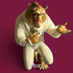 Lenox Disney Showcase Beauty and the Beast Complete Figurine Set Ivory Gold