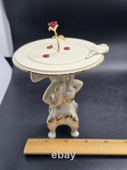 Lenox Disney Showcase Beauty and the Beast Enchanted Rose Figurine COA In Box