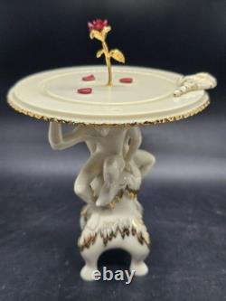 Lenox Disney Showcase Beauty and the Beast Enchanted Rose Figurine COA In Box
