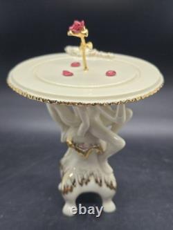 Lenox Disney Showcase Beauty and the Beast Enchanted Rose Figurine COA In Box