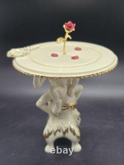 Lenox Disney Showcase Beauty and the Beast Enchanted Rose Figurine COA In Box