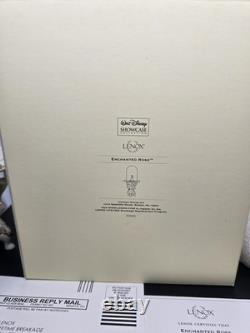 Lenox Disney Showcase Beauty and the Beast Enchanted Rose Figurine COA In Box