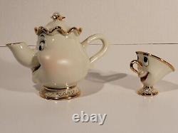 Lenox Disney Showcase Collection Beauty And The Beast Mrs. Potts And Chip