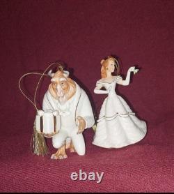 Lenox Walt Disney Beauty And The Beast Ornaments