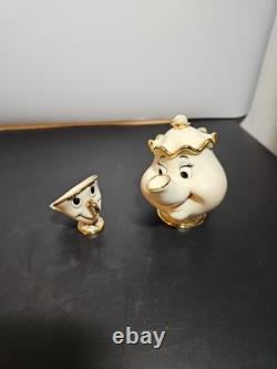 Lenox Walt Disney Mrs. Potts and Chip Figurine Beauty and the Beast No COA Box