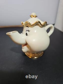 Lenox Walt Disney Mrs. Potts and Chip Figurine Beauty and the Beast No COA Box