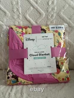 Little Sleepies Disney Princess BELLE Beauty & The Beast Cloud Blanket New NIB
