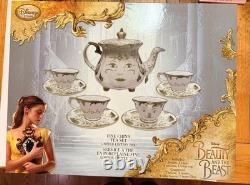 Live Action Disney Beauty & the Beast Fine China Tea Set Limited # 1328/2000