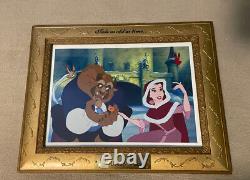 Lot of 4 Disney's BEAUTY & THE BEAST Lithographs In Tale As Old As Time Frames
