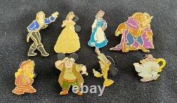 Lot of 8 Beauty and the Beast Disney Pins
