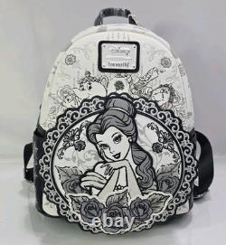 Loungefly Beauty and the Beast Belle Sketch Mini Backpack NEW NWT