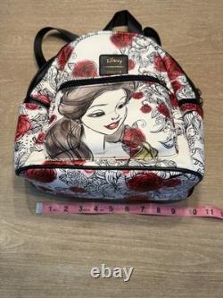 Loungefly Beauty and the Beast Belle Sketched Roses Mini Backpack Disney