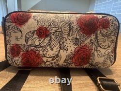 Loungefly Beauty and the Beast Belle Sketched Roses Mini Backpack Disney
