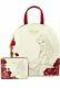 Loungefly Beauty & the Beast Belle Rose Faux Leather Mini Backpack & Wallet NWT
