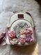 Loungefly Disney Beauty And The Beast 3-D Floral Portrait Mini Backpack