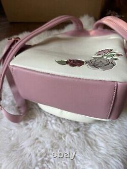 Loungefly Disney Beauty And The Beast 3-D Floral Portrait Mini Backpack