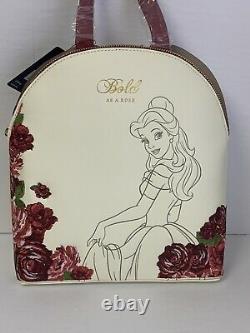 Loungefly Disney Beauty And The Beast Belle Roses Backpack And Wallet Set