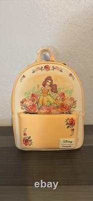 Loungefly Disney Beauty And The Beast Belle Roses Mini Backpack New
