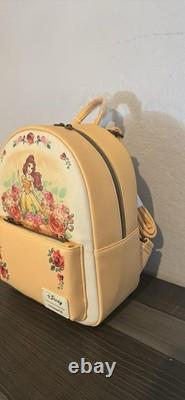 Loungefly Disney Beauty And The Beast Belle Roses Mini Backpack New