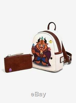 Loungefly Disney Beauty And The Beast Chibi Beast Mini Backpack NWT