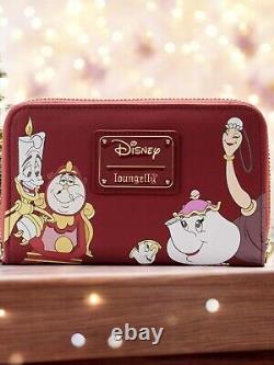 Loungefly Disney Beauty And The Beast Holiday Satchel Bag, Wallet, Charm&Funko