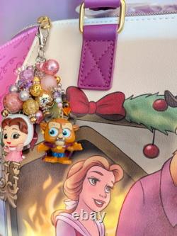 Loungefly Disney Beauty And The Beast Holiday Satchel Bag, Wallet, Charm&Funko
