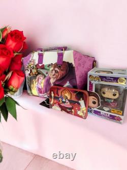 Loungefly Disney Beauty And The Beast Holiday Satchel Bag, Wallet, Charm&Funko
